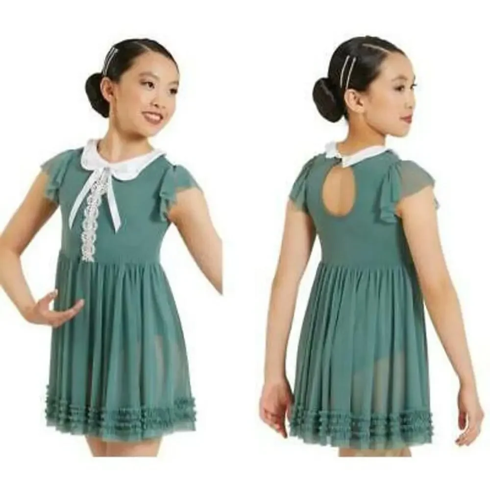 Pre-Owned Dance Costume Weissman 11931 XS Child Pink Dress Lyrical